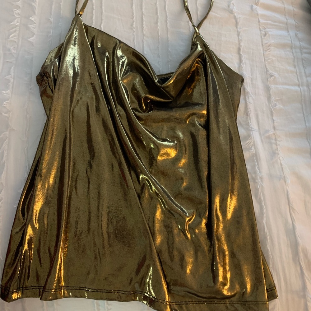 Gold tank top